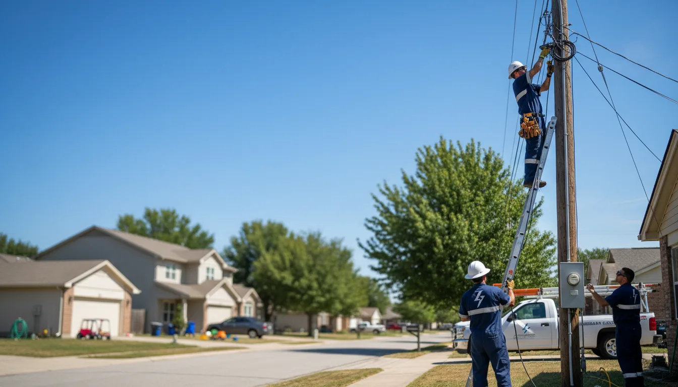 Residential electrician providing installation services in Lakin, KS